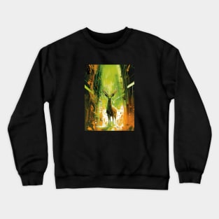 Scifi Deer Crewneck Sweatshirt